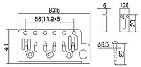 Gotoh 510TS-FE2 Tremolo chrom  