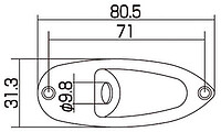 Gotoh JCS1 Buchsenplatte black  