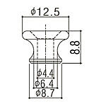 Gotoh Relic Strap Buttons EPA1 aged alu  