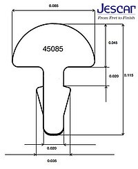 Jescar 45085 Bunddraht 2,​16x1,​14 Ring 