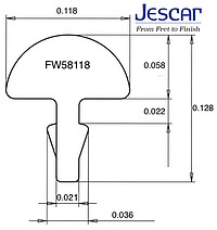 Jescar 58118 Bunddraht 2,​99x1,​47 25 St.  