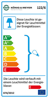 K & M 122/6 Notenpult-Doppelleuchte  