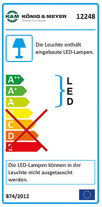 K & M 12248 Notenpultleuchte Concert L.  