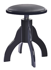 K & M 13851 Klavierhocker, schw.pol. KL  