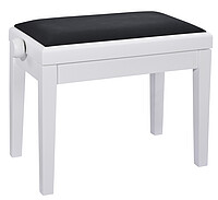 K & M 13925 Klavierbank, weiß matt Vel.  