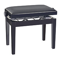 K & M 13975 Klavierbank schw. pol. Vel.  