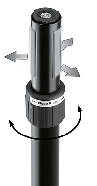 K & M 21340 Distanzrohr Kurbel/Ring Lock 