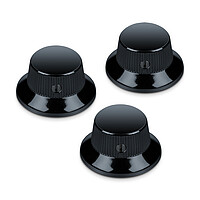 Schaller Strat(TM) Knob black chrome (3) 