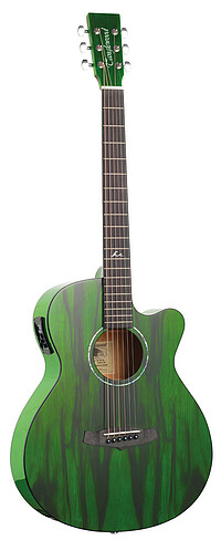 Tanglewood TA4CEGR Azure SuperFolk green 